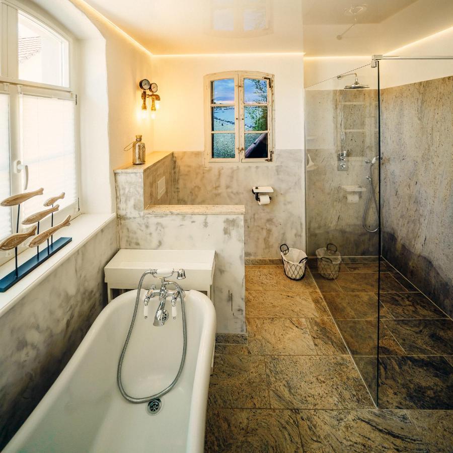 Alte Schmiede Mit Sauna, Pool Und Whirpool Im Aussenbereich Schoenstes Ferienhaus Der Lausitz Elsterheide Bagian luar foto