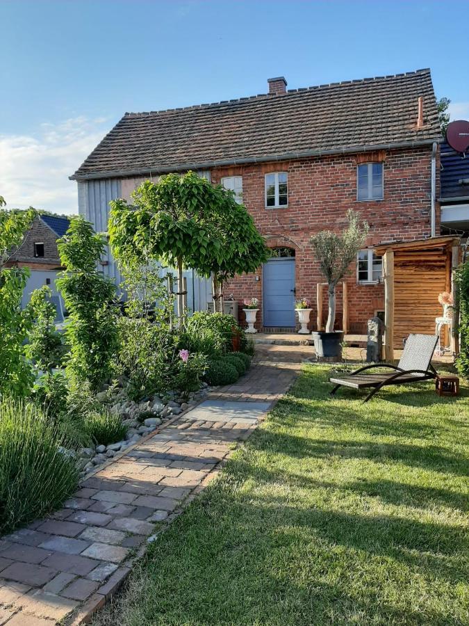 Alte Schmiede Mit Sauna, Pool Und Whirpool Im Aussenbereich Schoenstes Ferienhaus Der Lausitz Elsterheide Bagian luar foto